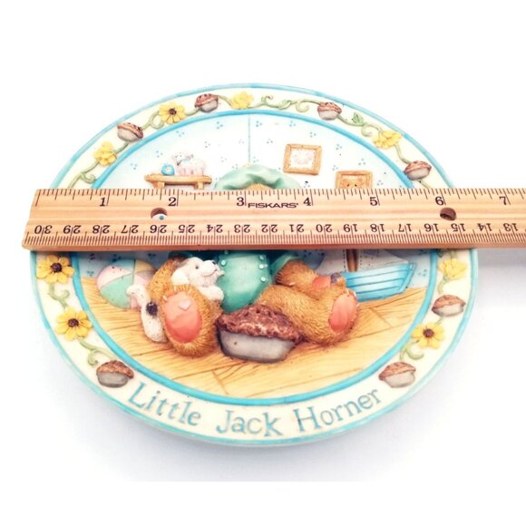 Plate Cherished Teddies Little Jack Horner Im Plum Happy Youre My Friend 6.25" - Picture 2 of 16